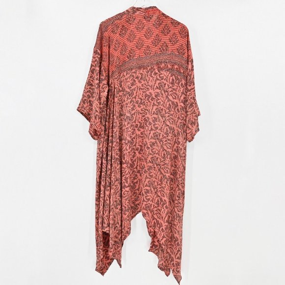 SISSEL EDELBO Anthropologie Floral Maxi Duster Kimono Cardigan Womens Size M/L - Picture 5 of 9